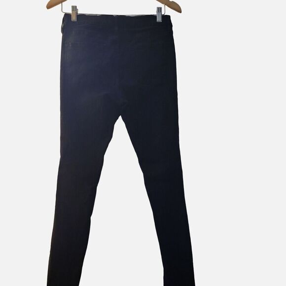 FRAME DENIM Le Skinny de Jeanne Black Denim Jeans Size‎ 25 Midrise Distressed - Picture 2 of 9